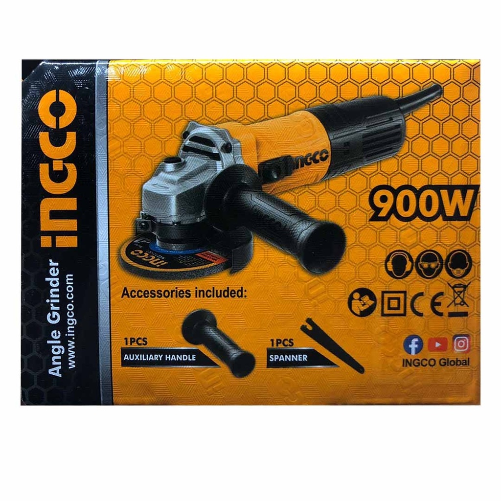 ANGLE GRINDER 900W 5'' INGCO - AG900285
