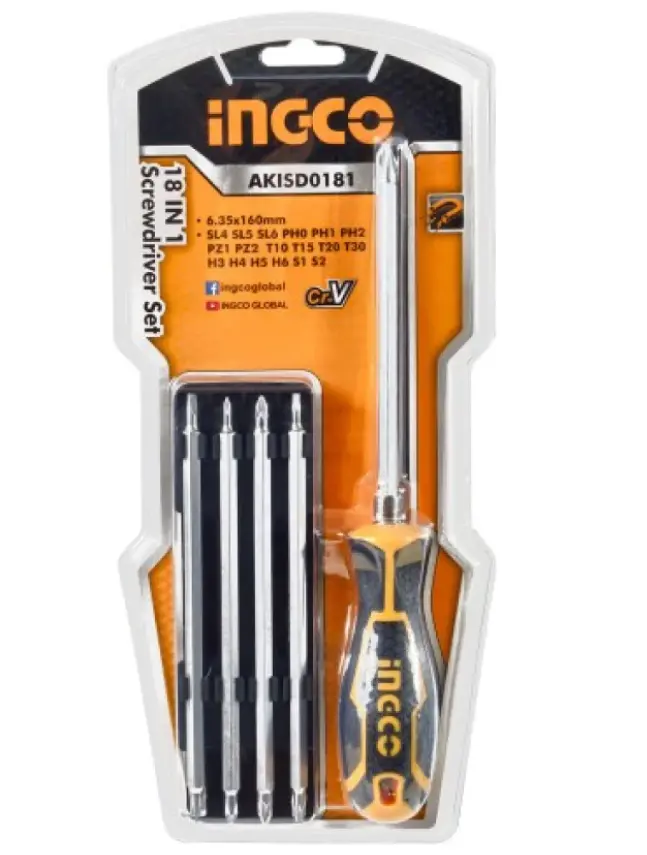 18 IN 1 SCREWDRIVER SET AKISD0181