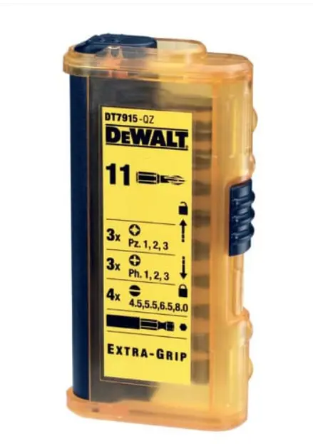 BIT SCREWDRIVER PH&PZ 11PC SET DT7915-QZ