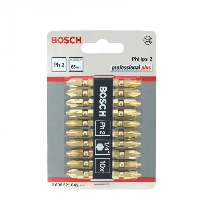 BOSCH SCREWDRIVER BIT SET PH2 - 2608521042