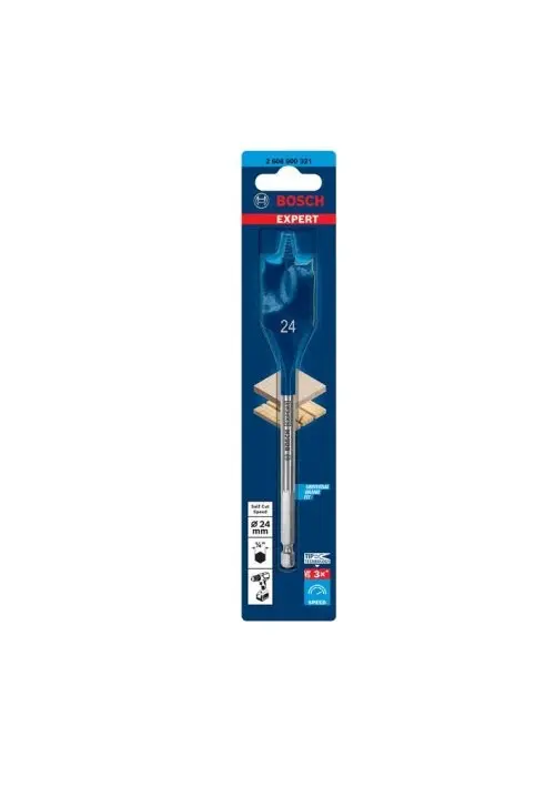 BOSCH SPEED SPADE WOOD DRILL BIT 24 X 152 MM SELFCUT