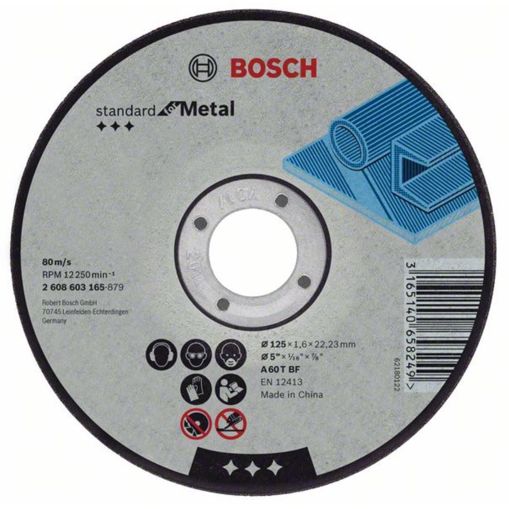 BOSCH STANDARD FOR CUTTING DISC WITH DEPRESSED CENTRE, 180 mm, 22,23 mm, 3,0 mm