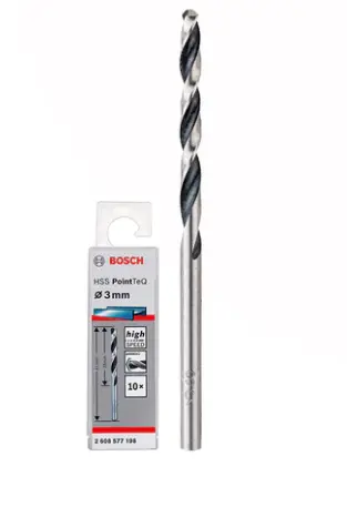 Bosch Twist Drill Bit pointeq 3mm