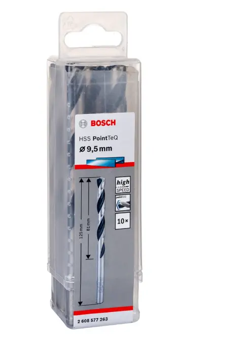 Bosch Twist Drill Bit pointeq 9.5mm