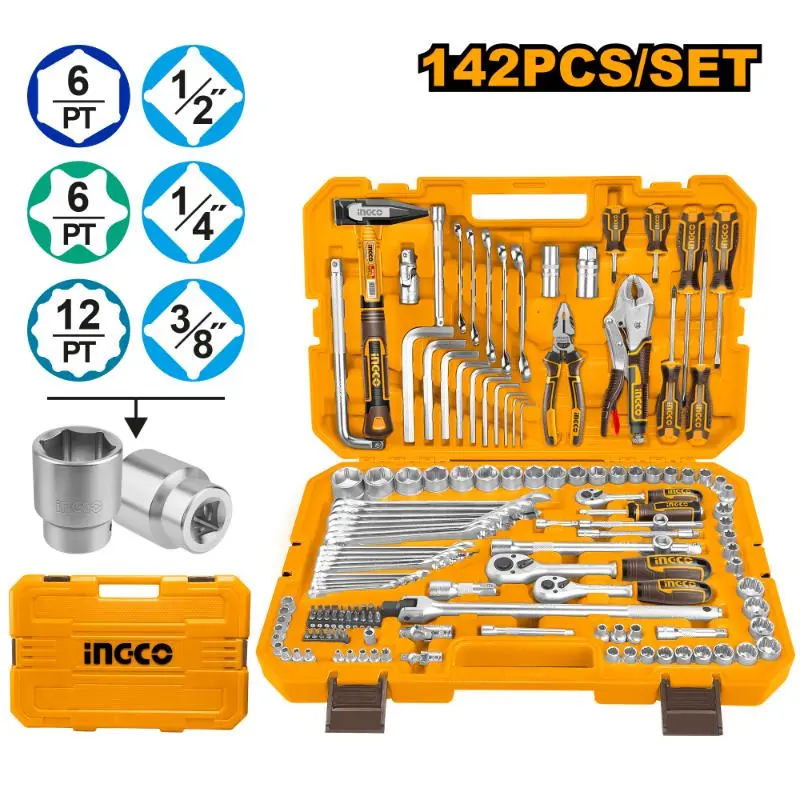 COMBINATION TOOL SET 142PCS - HKTHP21421
