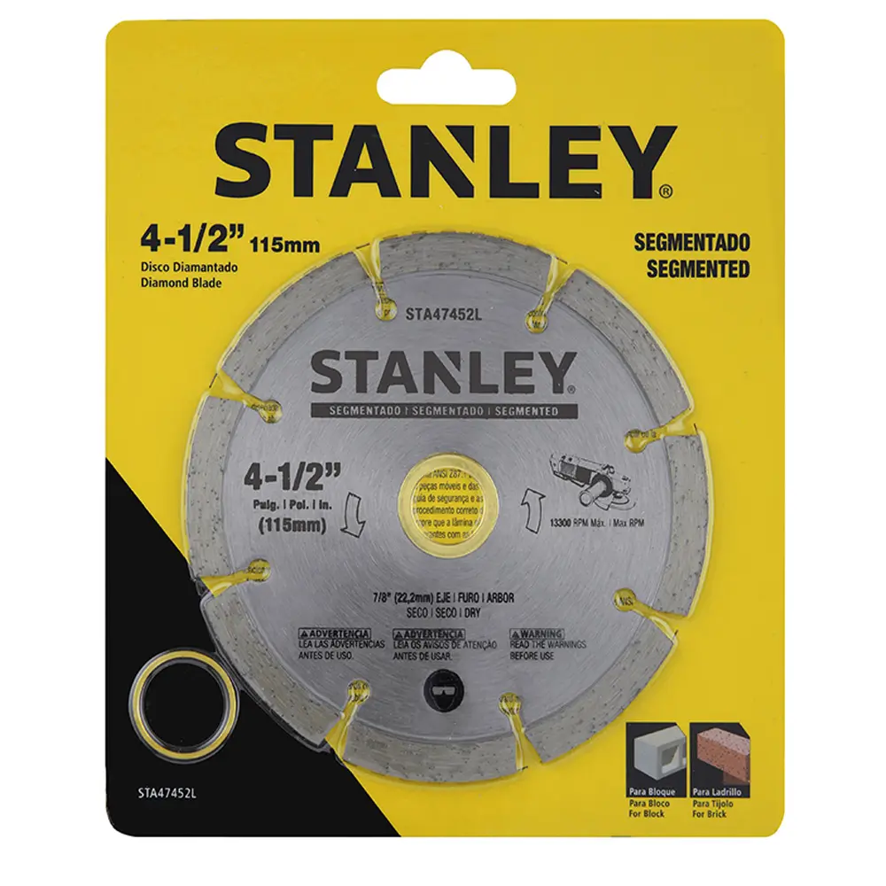 DISC DIAMOND SEGMENTED 4-1/2" STA47452L