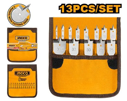 FLAT WOOD DRILL BITS SET