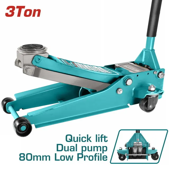 HYDRAULIC FLOOR TROLLEY JACK - TOTAL - 3TONS - THT10834