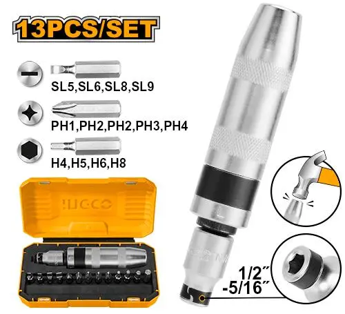 IMPACT DRIVER SET INGCO 13PCS HIDS1301