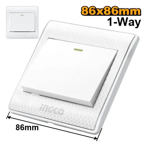 INGCO SWITCH 2G, 1W, HESSH01101