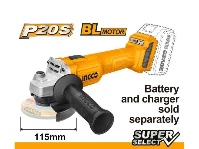 LI-ION ANGLE GRINDER 41/2'' CORDLESS - CAGLI20157