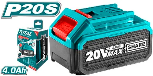 LI-ION BATTERY PACK TOTAL 20V X 4.0AH TFBLI2002