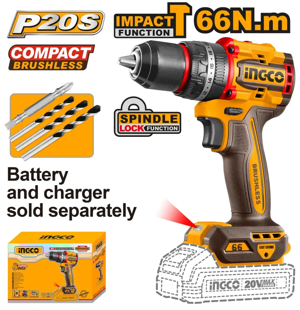 LI-ION CORDLESS BRUSHLESS IMPACT DRIVER DRILL CIDLI206681