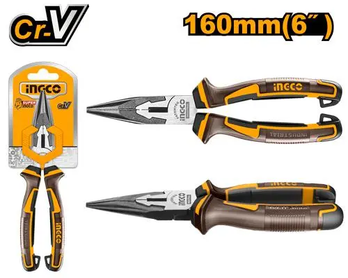 LONG NOSE PLIERS 6'' HLNP28168