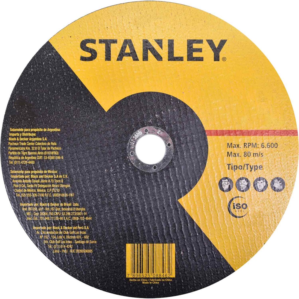 METAL GRINDING DISC 9'' STANLEY STA0415