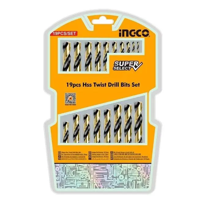 METAL TWIST 19PCS HSS DRILL BITS SET AKDB9190