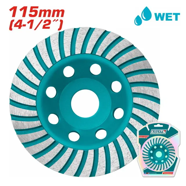 SEGMENTED TURBO CUP GRINDING WHEEL 115MM - TOTAL - TAC2411151