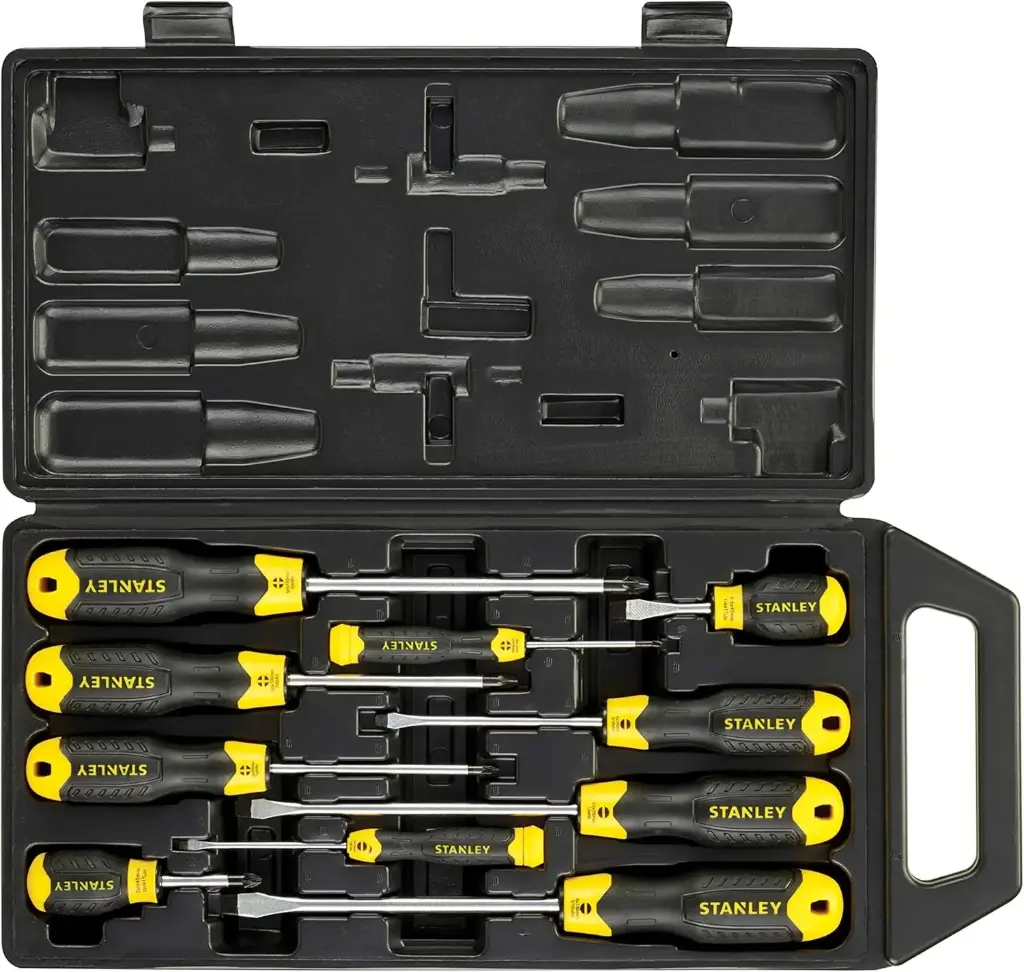 STANLEY SCREWDRIVER SET CUSHION GRIP 10PC 2-65-005