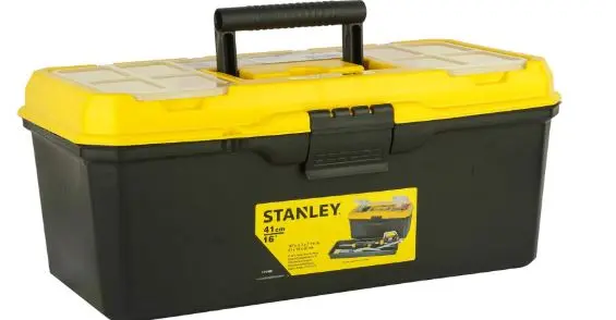 STANLEY TOOL BOX EMPTY 16" PLASTIC (8.5L X 7.1W X 15.9H) 1-71-949