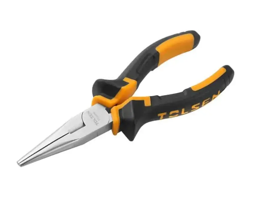 TOLSEN LONG NOSE PLIERS 200MM, 8"