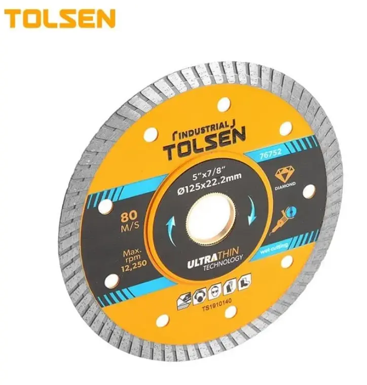 TOLSEN ULTRATHIN INDUSTRIAL DIAMOND DISC 115 X 20MM -  HTT76751