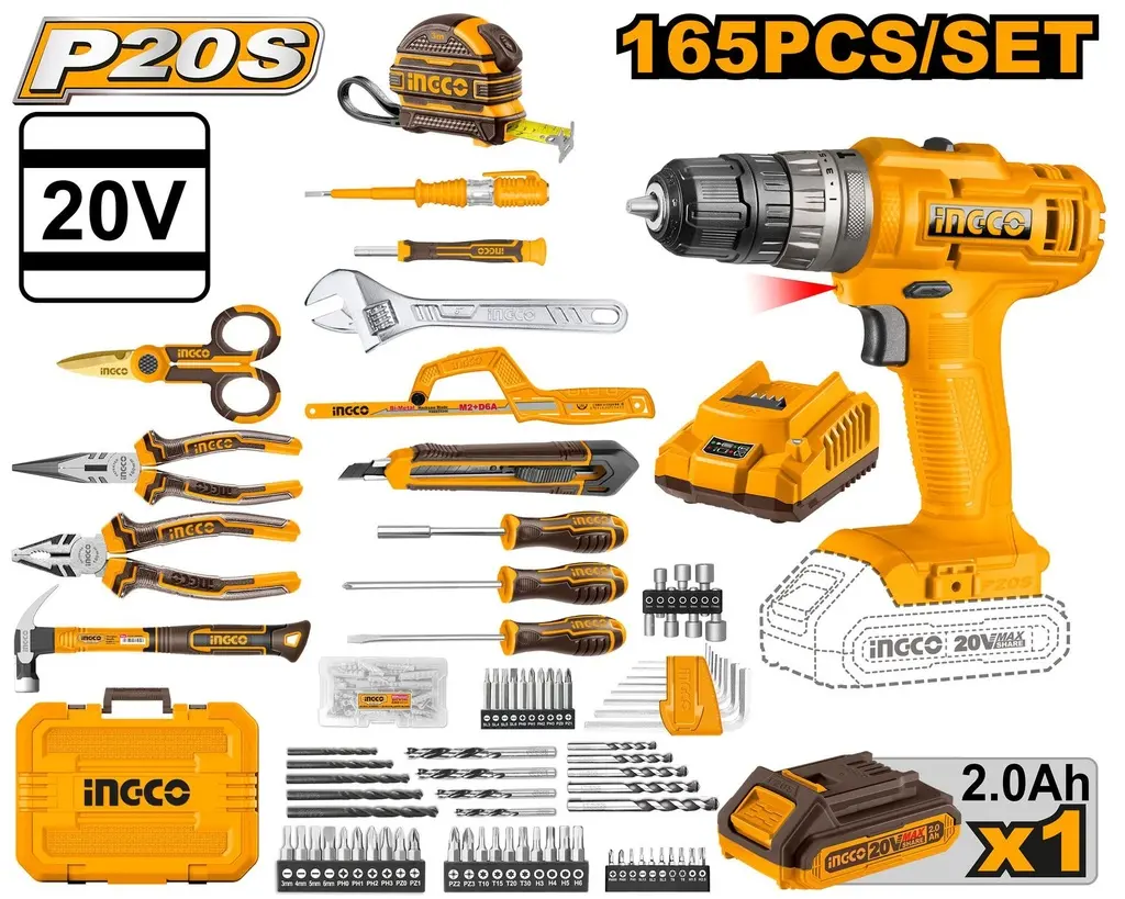 TOOLS SET 165PCS - HKTHP11651
