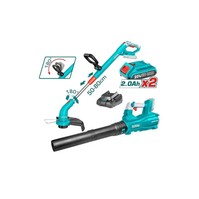 TOTAL CORDLESS COMBO HEDGE TRIMMER + LEAF BLOWER - TOSLI23024