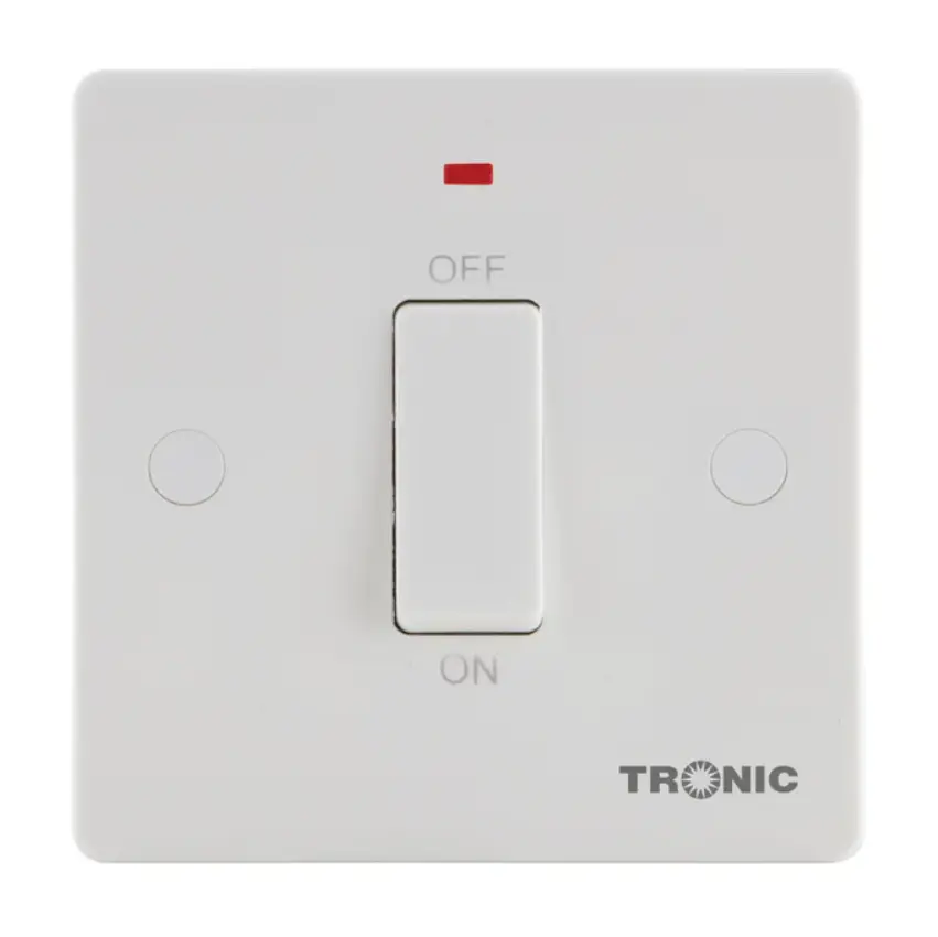 TRONIC 20A SLIM DP SWITCH WITH NEON TRK5120-NE