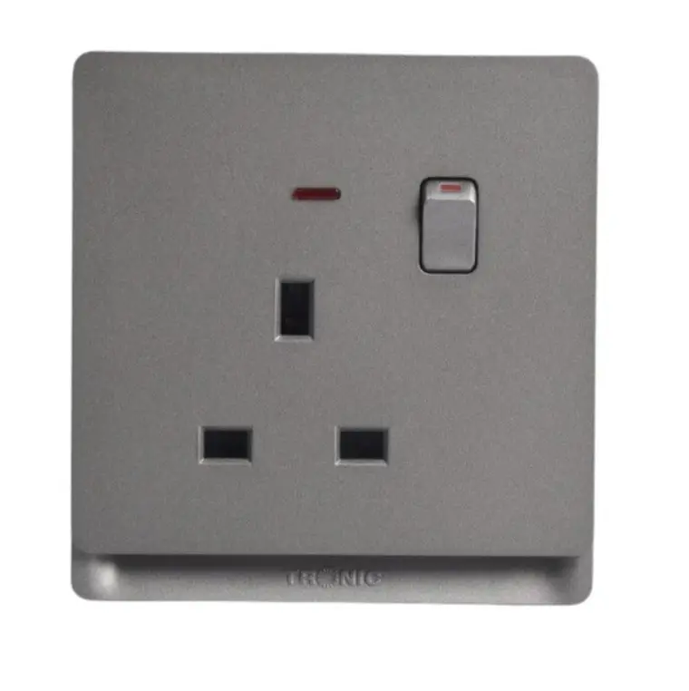 TRONIC TD 1X13A SWITCH SOCKET GREY TD 5113-NE-GY