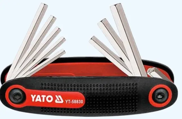 YATO FOLDING HEX 8PCS SET - YT58830
