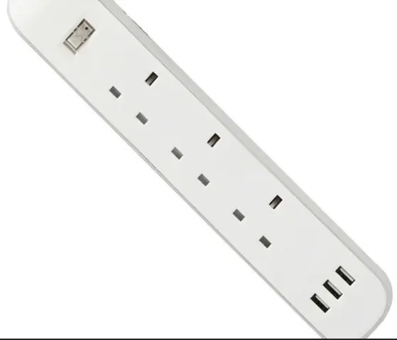 EXTENSION SOCKET BS 3WAY WITH USB TRONIC - EC7673-UB-BS