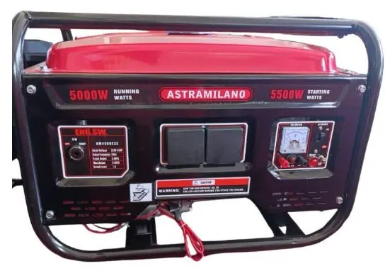 ASTRAMILANO PETROL GENERATOR KEY START 5.0KW - AM4500EXE 