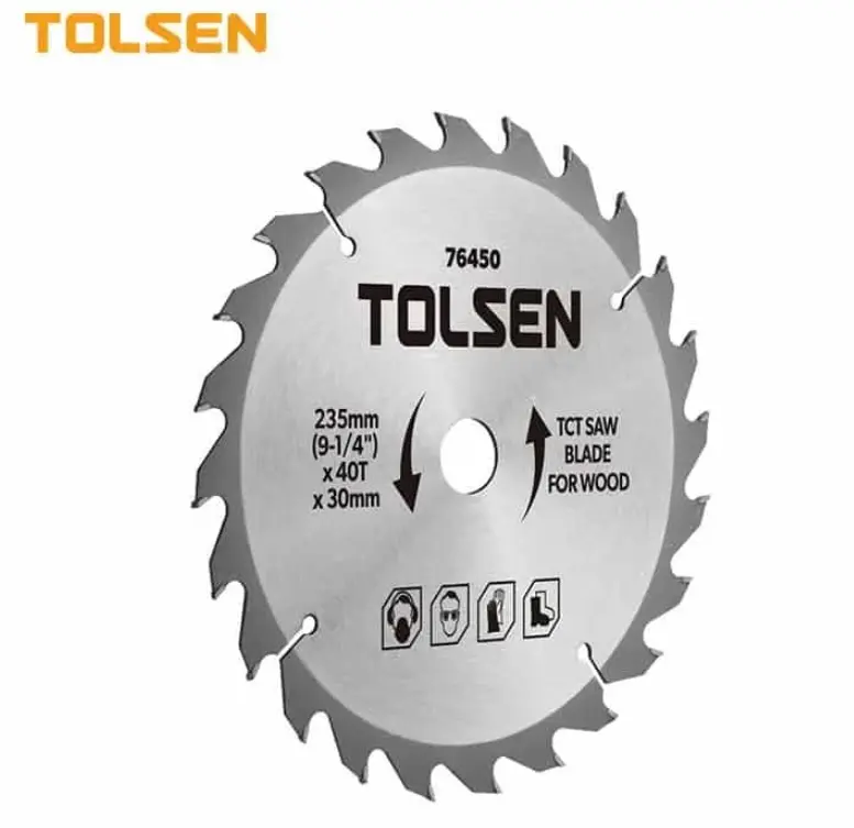 TOLSEN TCT SAW BLADE 235MM X 60T X 30MM (For Wood) - HTT76451