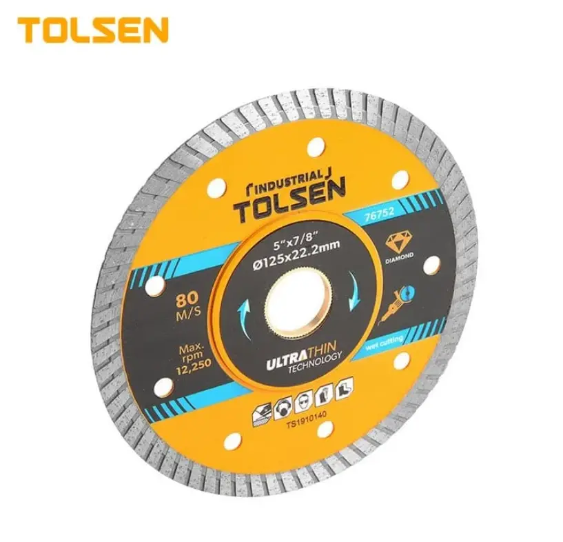 TOLSEN INDUSTRIAL ULTRATHIN DIAMOND DISC 115X22.20MM - HTT75751