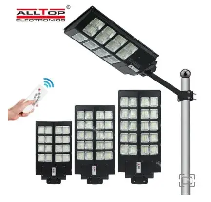 ALLTOP BLACK SOLAR STREET LIGHT 2000W WITH BUILT IN SOLAR PANEL 0292B2000-01