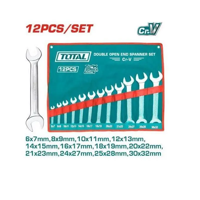 DOUBLE OPEN END 12PCS SPANNER SET TOTAL - THT1023121 
