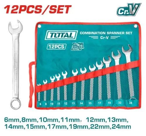 [THT1022121] 12 Pcs Combination Spanner Set - THT1022121