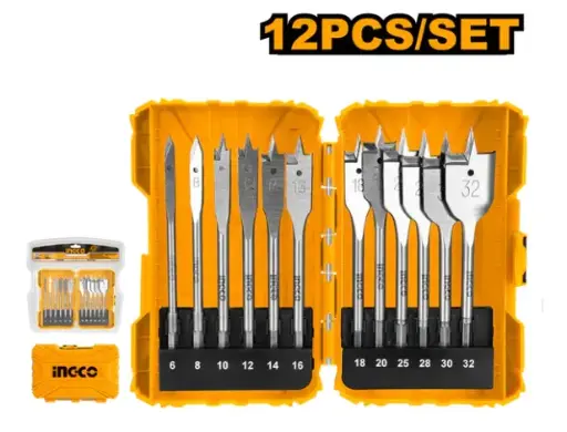 [AKDL1201] 12PCS FLAT WOOD DRILL BIT SET AKDL1201
