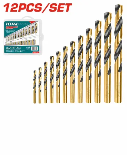 [TACSD0125] 12PCS HSS TWIST DRILL BIT SET - TACSD0125