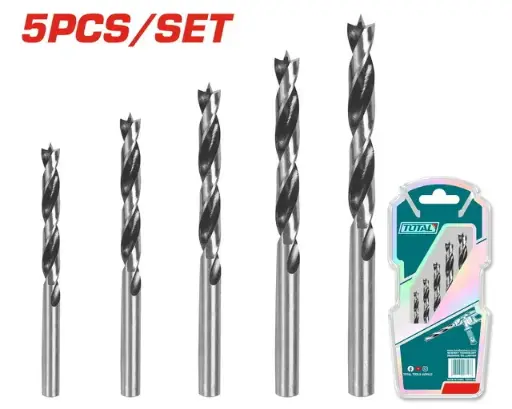 [TACSD7055] 5PCS WOOD DRILL BIT SET - TACSD7055
