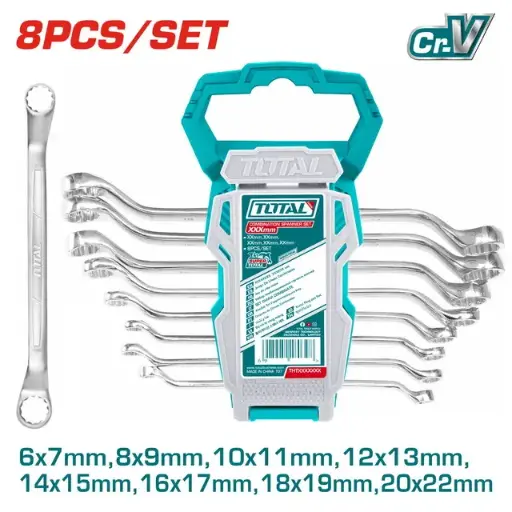 [THT102486] 8PC OFFSET RING SPANNER SET - THT102486