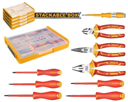 [HKTV01H091] 9PCS INSULATED HANDS TOOLSET HKTV01H091
