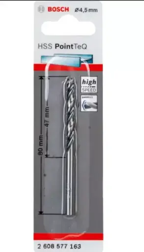 [2608577213] Bosch Twist Drill Bit pointeq 4.5mm