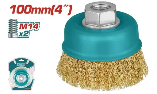 [TAC31041] CUP WIRE BRUSH 100MM - TAC31041