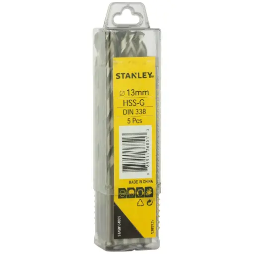 [STA50164B05] DRILL BIT H.S.S 13MM 5PC PACK(STA50164B05)