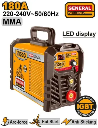 [ING-MMA 18028] ING MMA INVERTER WELDING MACHINE - ING-MMA18028 - 180A