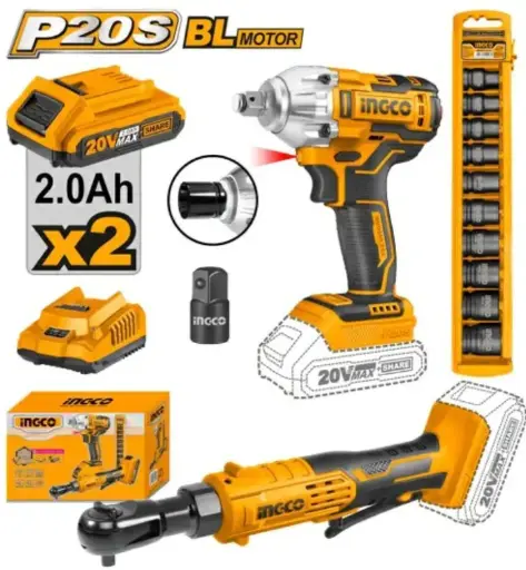 [COSLI23066] LI-ION CORDLESS 2PC COMBOKIT  - IMPACT WRENCH - COSLI23066