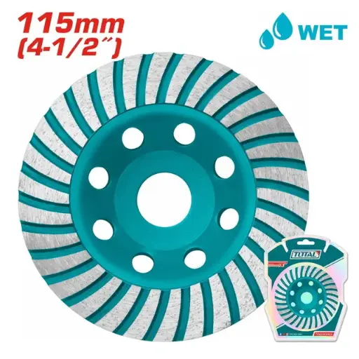 [TAC2411151] SEGMENTED TURBO CUP GRINDING WHEEL 115MM - TOTAL - TAC2411151