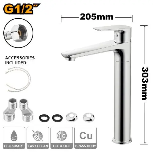 [HSLBM12702] SINGLE LEVER WASH BASIN MIXER INGCO - HSLBM12702