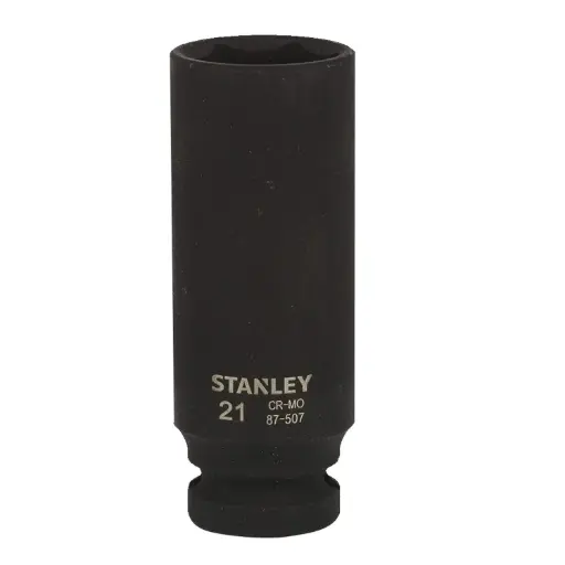 [87-507] STANLEY IMPACT SOCKET 1/2"DR DEEP 21MM 87-507